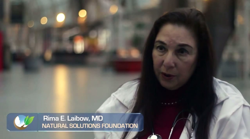Screenshot of Rima E. Laibow from the Natural Solutions Foundation (YouTube)